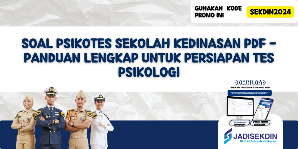 Soal Psikotes Sekolah Kedinasan pdf