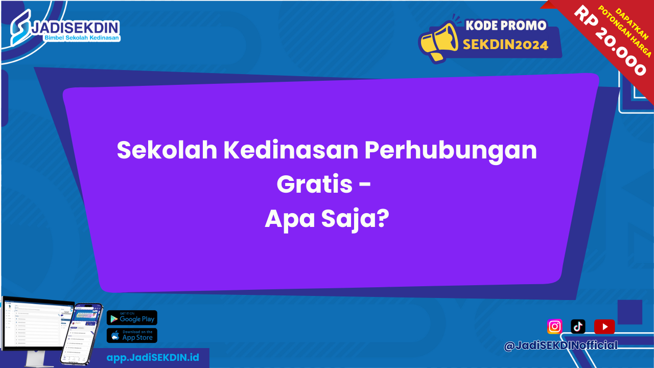 Sekolah Kedinasan Perhubungan Gratis - JADISEKDIN